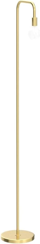 Globe Electric 67068 Holden 70" Floor Lamp, Matte Brass, in-Line On/Off Foot Switch