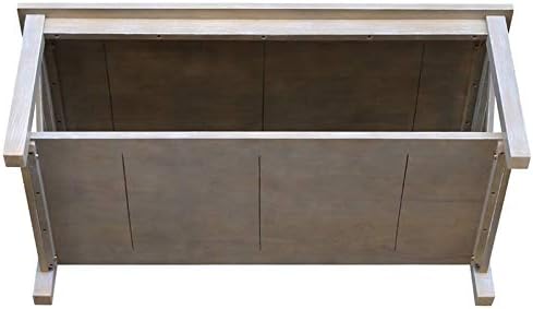 International Concepts Hampton Coffee Table, Washed Gray Taupe