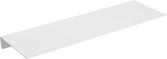 Danpoo White Floating Shelf for Wall Storage, Metal Wall Shelf for Living Room/Bathroom/Kitchen, Display Shelf for Collectibles, 16"