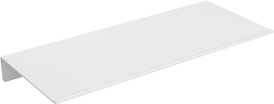 Danpoo Small Floating Shelf for Wall Storage, Mini Display Shelf for Collectibles, Metal Wall Shelf for Bathroom/Living Room/Kitchen/Bedroom(White, 8")