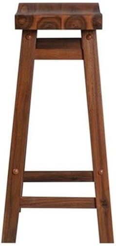 Boraam Sonoma Backless Saddle Kitchen Counter Stool - Chestnut Wire-Brush - Set of 2