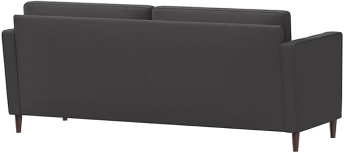 Studio Living® Lexington 75.6" Sofa, Mid-Century Modern, Pocket Coil Comfort, Easy Assembly, Woven Fabric, Heather Gray