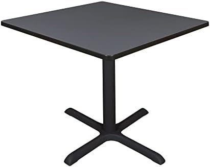 Cain 42" Square Breakroom Table- Grey