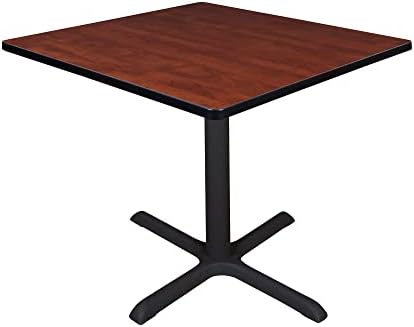 Regency Cain Large 42 in. Square X-Base Breakroom Table- Cherry