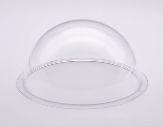 JMX Acrylic/PC CCTV Replacement Clear Camera Dome Cover Security Camera Housing Pet Dog Fence Window Skylight Window (6 Inches H: 3.244", Transparent)