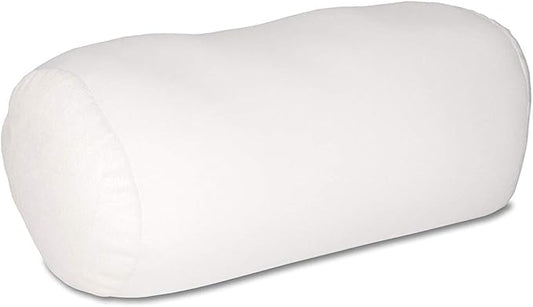 Mooshi Squish Mini Microbead Jelly Bean Bed Pillow, 12" x 7" - Airy Squishy Soft Microbeads - Eight Wild Fun Colors To Choose From - Cuddly And Fun Dormroom Accessory - Bed Pillow, White