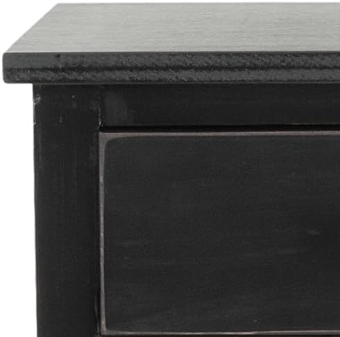 SAFAVIEH Home Collection Maxine Black 1-Drawer Acccent Table