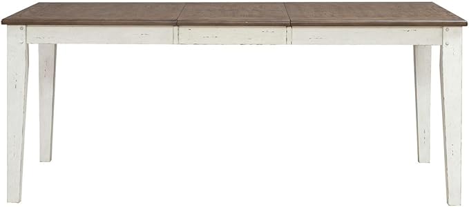 Liberty Furniture Al Fresco Rectangular Leg Table with Butterfly Leaf for Dining Room - Graphite & Whitestone