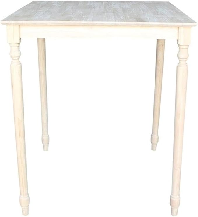 IC INTERNATIONAL CONCEPTS Solid Wood Top Table - Turned Legs