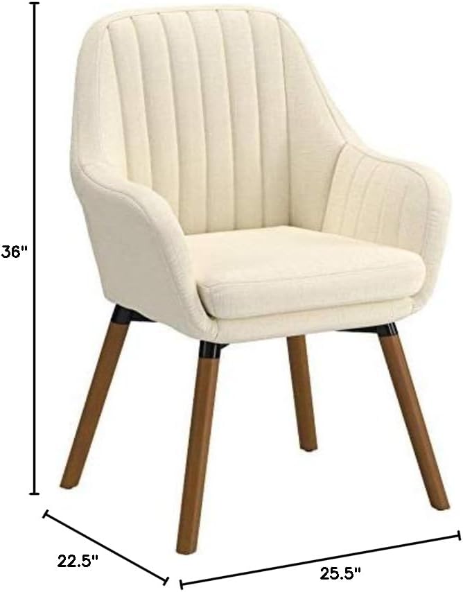 Roundhill Furniture Tuchico Contemporary Fabric Accent Chair, Arm Rest, Tan