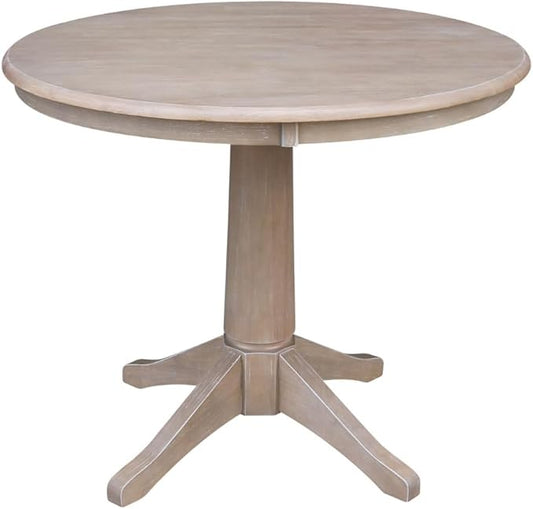 IC INTERNATIONAL CONCEPTS 36" Round Top Pedestal Table - 29.9" H