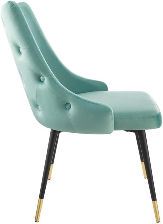 Modway EEI-3907-MIN Adorn Tufted Performance Velvet Dining Side Chair, Mint