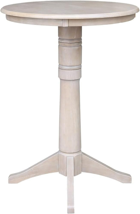 IC INTERNATIONAL CONCEPTS 30" Round Top Pedestal Table - 40.9" H