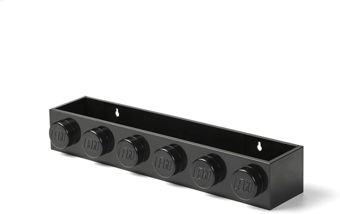 Room Copenhagen, Lego Book Rack - Decorative Floating Shelf Storage - Black (41121733)