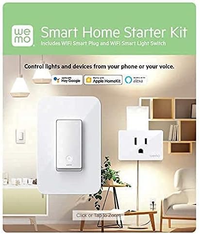 Wemo Smart Home Starter Kit Smart Plug and Switch