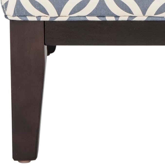 Safavieh Mercer Collection Armond Blue and Espresso 33-inch Accent Chair