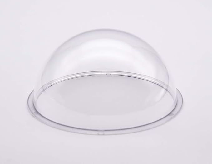 JMX Acrylic/PC CCTV Replacement Clear Camera Dome Cover Security Camera Housing Pet Dog Fence Window Skylight Window (4.5 Inches, Transparent)
