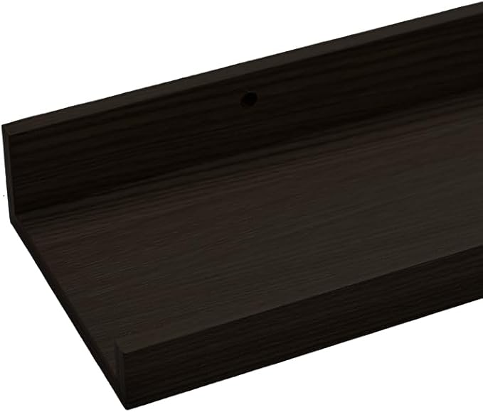 Wall Shelves for Living Room, Nursery Book Shelves Black Bathroom Shelves Over Toilet Floating Shelves for Wall, Modern Wood Storage for Bedroom, Kid's Room, Kitchen, 36inch, Set of 6