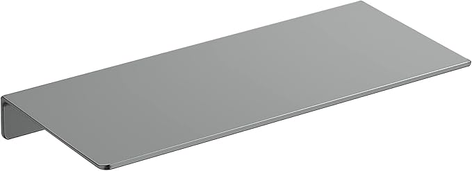 Danpoo Metal Wall Shelf, Small Floating Shelf Bathroom Wall Shelf, 12" Display Shelves for Wall Storage, Grey