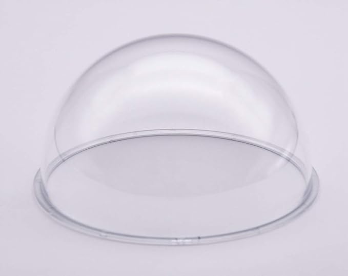 JMX Acrylic/PC CCTV Replacement Clear Camera Dome Cover Security Camera Housing Pet Dog Fence Window Skylight Window (4.7 Inches, Transparent)