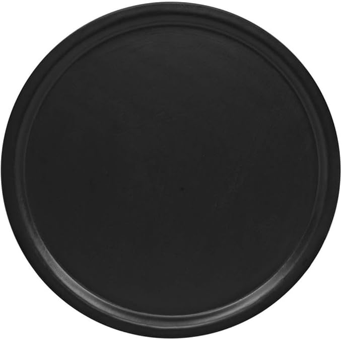 Modway Digress Mid-Century Round Side Table With Hairpin Legs in Black