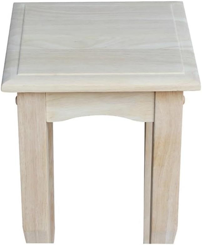 International Concepts 21" High Unfinished Tea Table