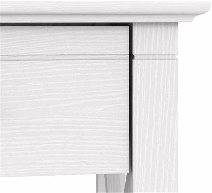 Bush Home Key West Nightstand with Drawer in Pure White Oak