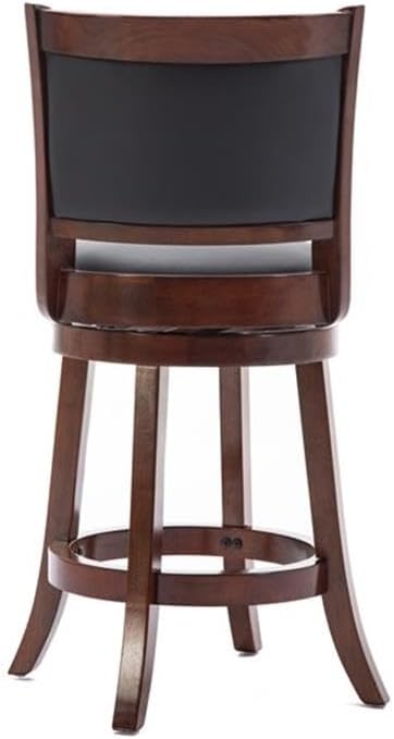 Boraam Augusta Counter Height Swivel Stool, 24-Inch, 1-Pack, Cherry