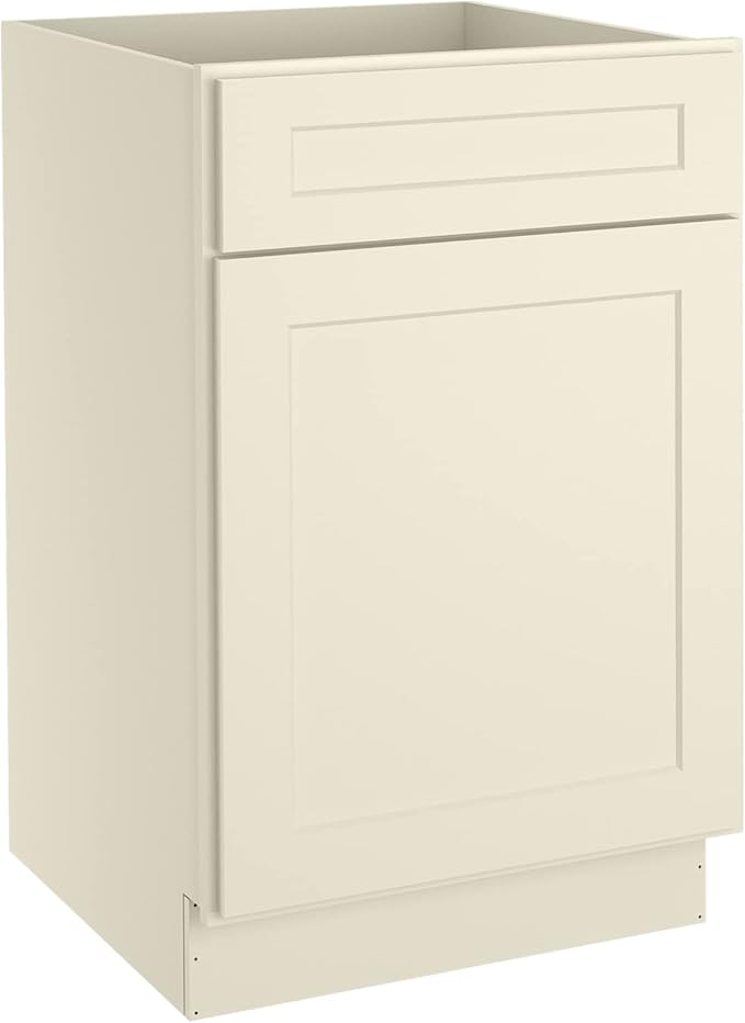 LOVMOR Kitchen Base Cabinets, Sideboard Storage Cabinet, Entryway Cabinet with 1-Drawer & Adjustable Shelf, 21" W X 24" D X 34-1/2"H