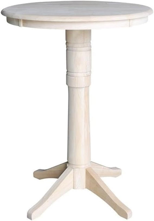 IC INTERNATIONAL CONCEPTS 30" Round Top Pedestal Table - 41.9" H