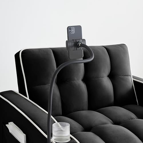 Sleeper Chair with Pull Out Bed, 5 In1 Convertible Chair Bed, Black