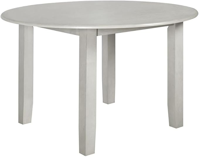 New Classic Furniture Pascal 47" Round Dining Table, Driftwood Gray