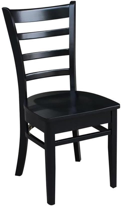 IC INTERNATIONAL CONCEPTS 42 in Dual Drop Leaf Table with 4 Ladder Back Dining Chairs - 5 Piece Dining Set
