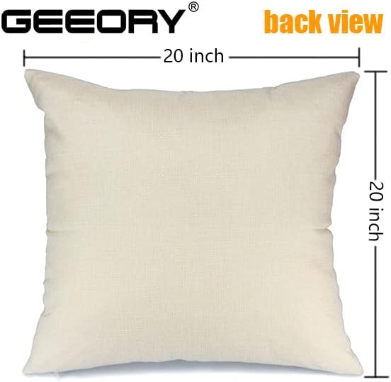 GEEORY Easter Pillow Covers 20x20 Set of 4 Easter Decorations for Home He is Risen Floral Pillows Bunny Easter Buffalo Plaid Eggs Decorative Throw Pillows Spring Easter Farmhouse Decor