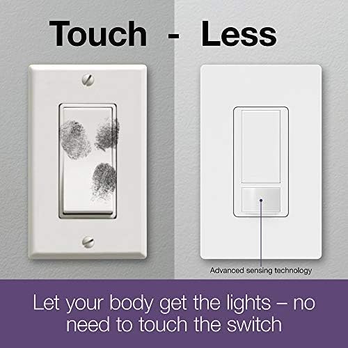 Lutron Maestro Motion Sensor Switch | 5 Amp, Single-Pole/Multi-Location | MS-OPS5M-SW | Snow