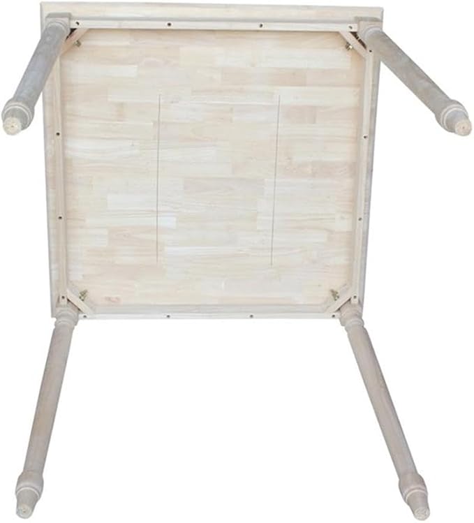 IC INTERNATIONAL CONCEPTS Solid Wood Top Table - Turned Legs