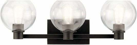 Kichler The Harmony 24.5 inch 3 light vanity light with clear glass Olde Bronze®