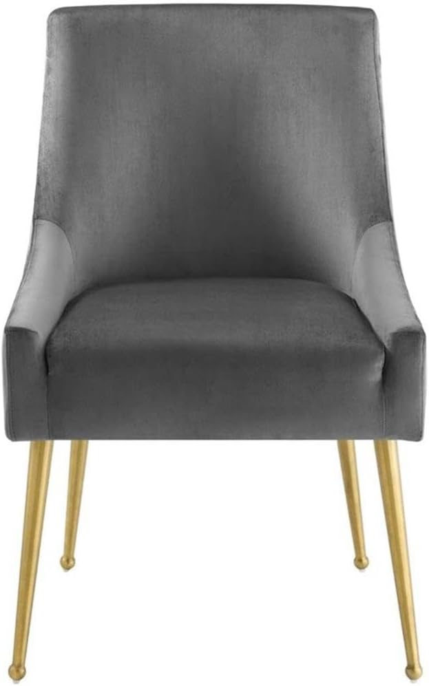 Modway Discern Upholstered Performance Velvet Dining Chair, Gray