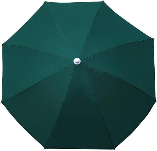 AMMSUN 6FT Portable Picnic Outdoor Canopy Sunshade Beach Umbrella with Tilt Function, Small Patio Umbrella - Green
