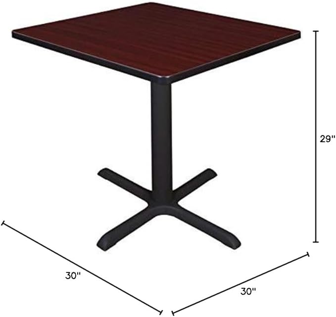 Cain 30" Square Breakroom Table- Mahogany
