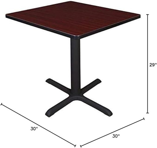 Cain 30" Square Breakroom Table- Mahogany