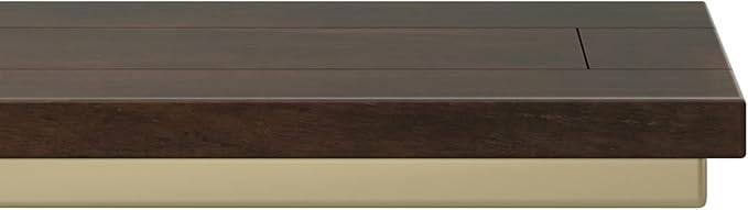 SIMPLIHOME Skyler C-Side Table - 18" Wide x 24" High Solid Mango Wood and Metal Slide-Under Table in Dark Brown, Industrial Accent Table or End Table for Living Room with Open Frame Design, Assembled