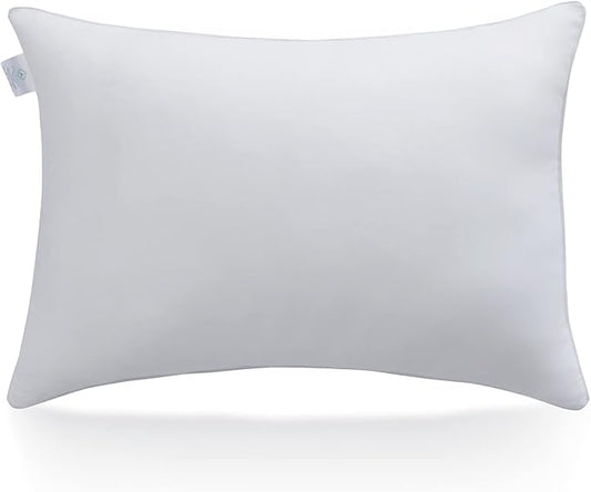 Acanva Bed Sleeping Extra-Soft Sham Down Alternative Pillow Insert, 1 Count (Pack of 1), White