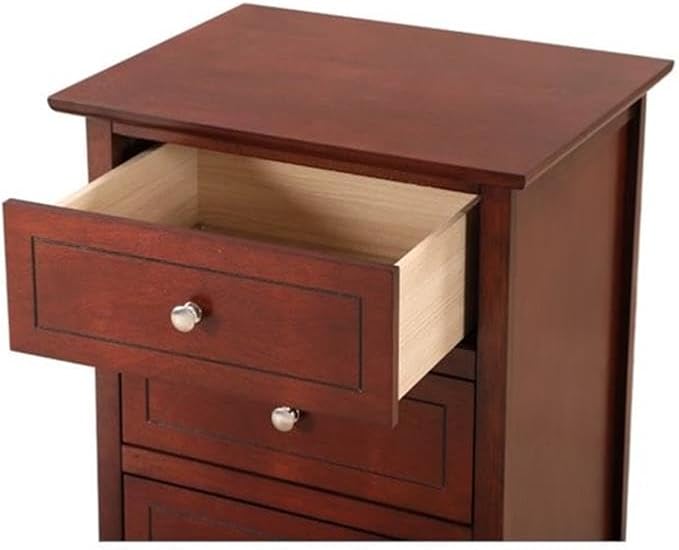 Glory Furniture Daniel 3 Drawer Nightstand in Cherry