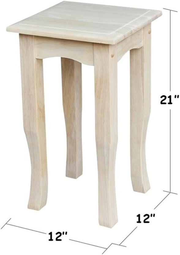 International Concepts 21" High Unfinished Tea Table