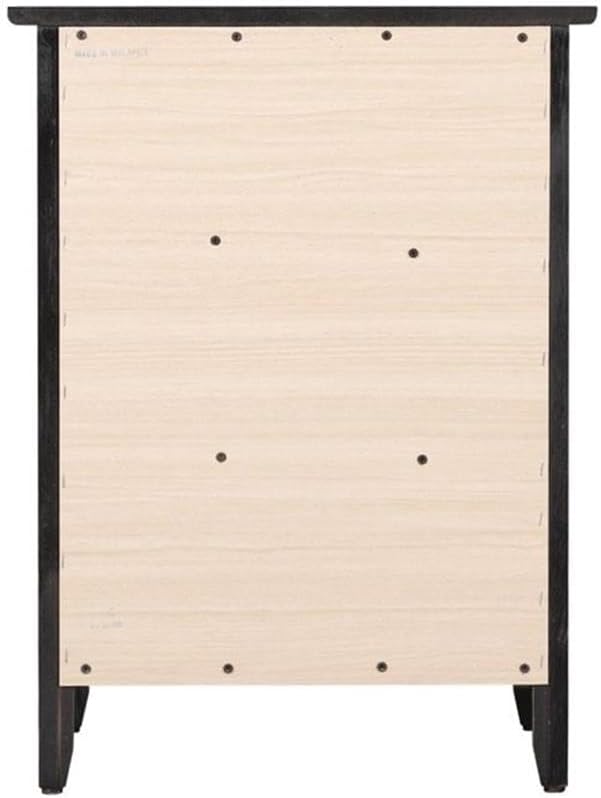 Glory Furniture Daniel 3 Drawer Nightstand in Black