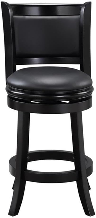 Boraam Augusta Swivel Counter Height Stool, Black