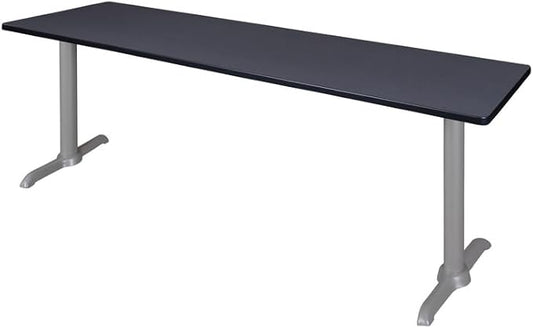 Regency Cain 84" x 24" Training Table- Grey/Grey Base