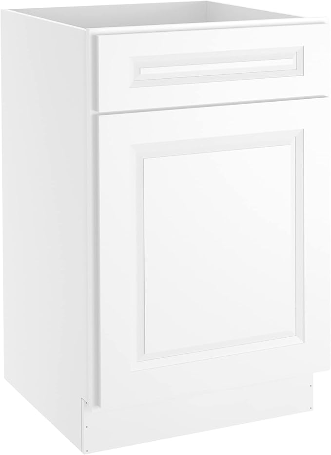 LOVMOR Kitchen Base Cabinets, Sideboard Storage Cabinet, Entryway Cabinet with 1-Drawer & Adjustable Shelf, 21" W X 24" D X 34-1/2"H