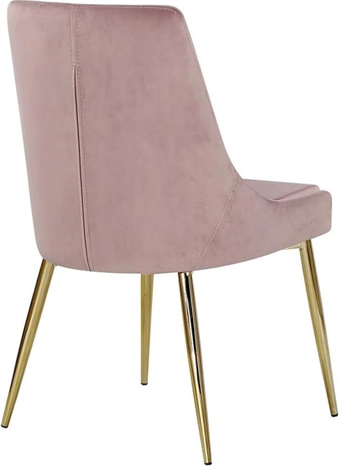 Meridian Furniture Karina Pink Velvet Dining Chair (Set of 2)